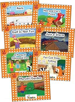 Jolly Phonics Reading Assessment 他、3点セット Jolly Phonics Orange Level Readers Complete Set: In Print Letters